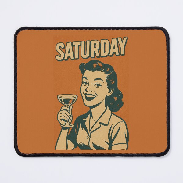 Item preview, Retro Art Celebrating Saturday Drinks designed and sold by Rue Market.