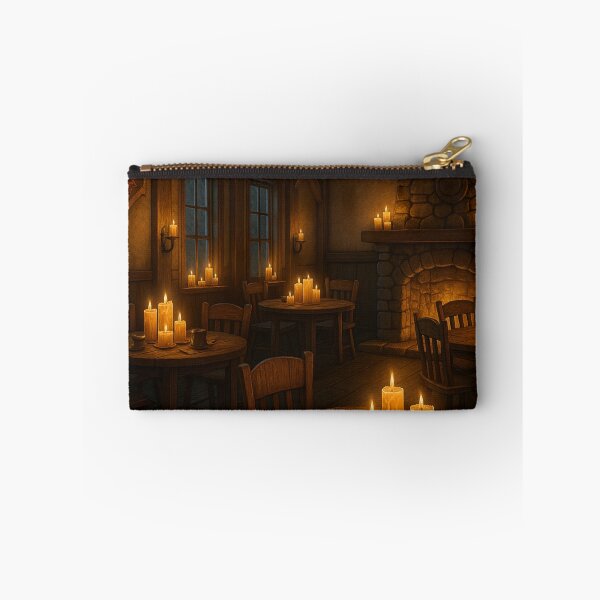 Item preview, “Emberkeep’s Quiet Hour – A Candlelit Medieval Tavern Scene” designed and sold by fairmaiden7.
