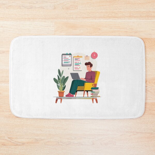 Item preview, Back To College Ambitious Guy Using Laptop designed and sold by FWLKIT.