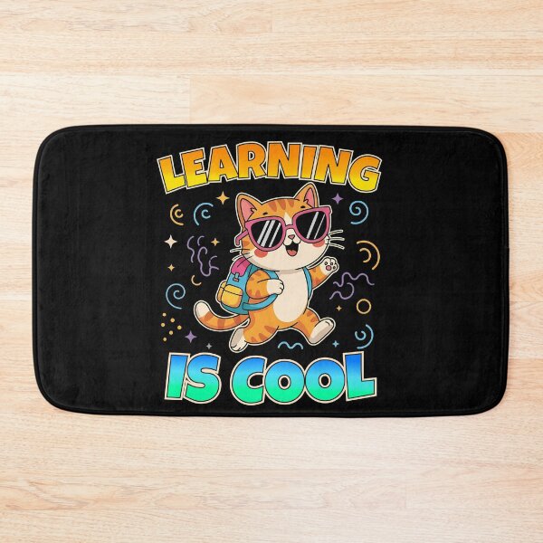 Item preview, Cool School Cat with Sunglasses - Learning is Cool designed and sold by andasanc14.