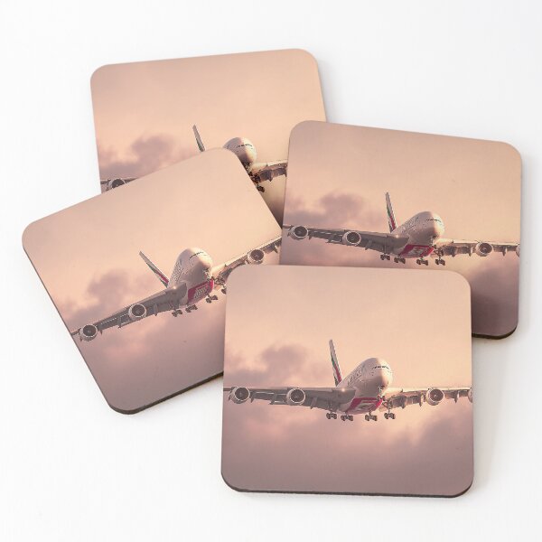 Item preview, Examining The Tail Fin Of The Emirates Airbus A380 designed and sold by Skyframe Aviation.