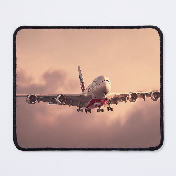 Item preview, Examining The Tail Fin Of The Emirates Airbus A380 designed and sold by Skyframe Aviation.