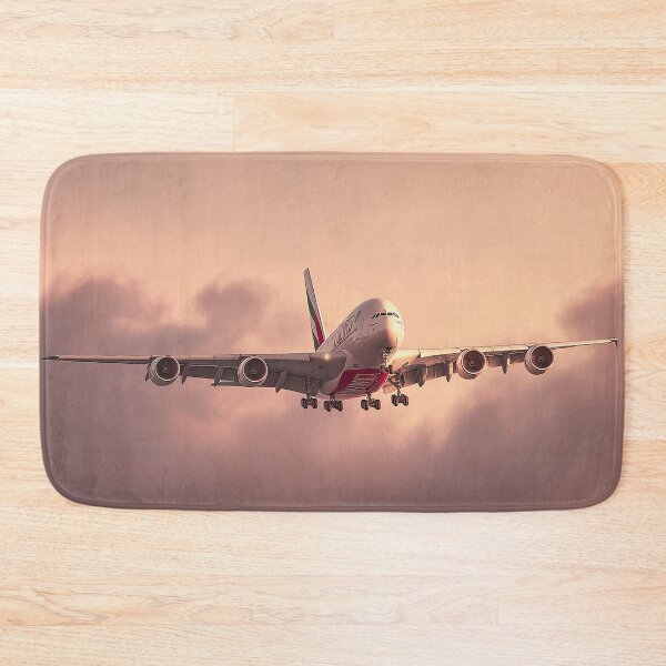 Item preview, Examining The Tail Fin Of The Emirates Airbus A380 designed and sold by Skyframe Aviation.