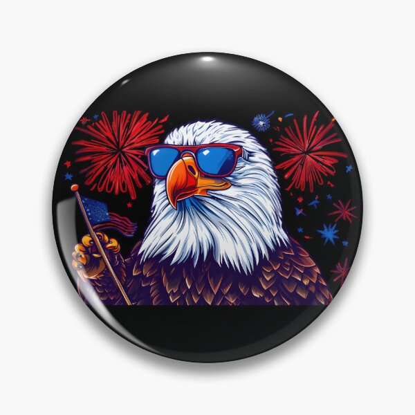 Item preview, eagly Funny Patriotic Bald Eagle Cartoon – USA designed and sold by Uglyandcute.