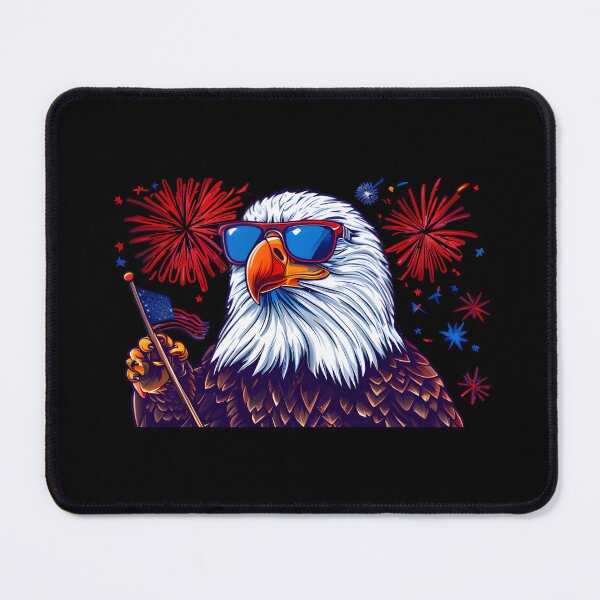Item preview, eagly Funny Patriotic Bald Eagle Cartoon – USA designed and sold by Uglyandcute.
