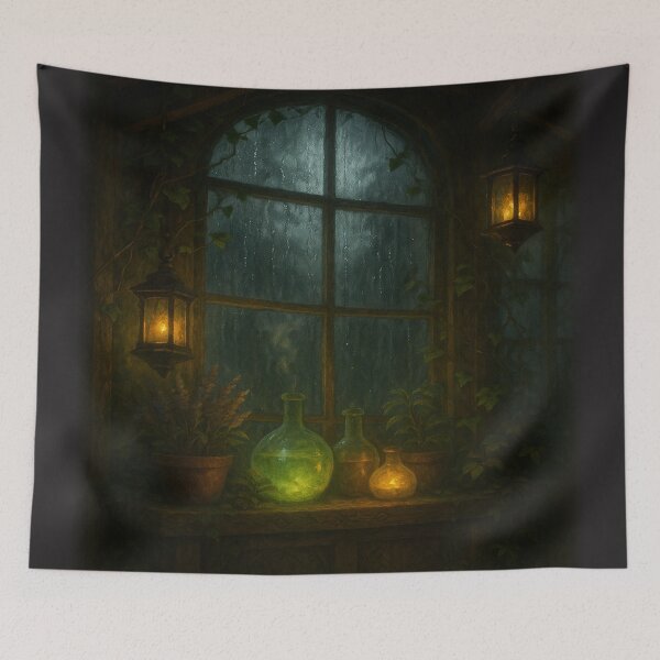Item preview, The Witch’s Greenhouse Window designed and sold by fairmaiden7.