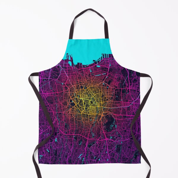Item preview, Jakarta City Map of Indonesia - Neon designed and sold by deMAP.