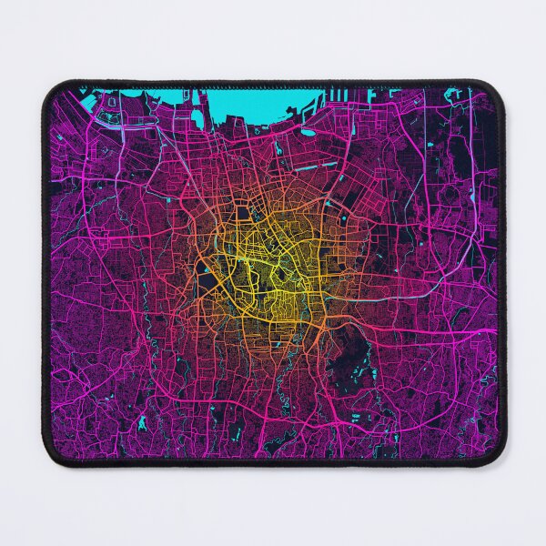 Item preview, Jakarta City Map of Indonesia - Neon designed and sold by deMAP.