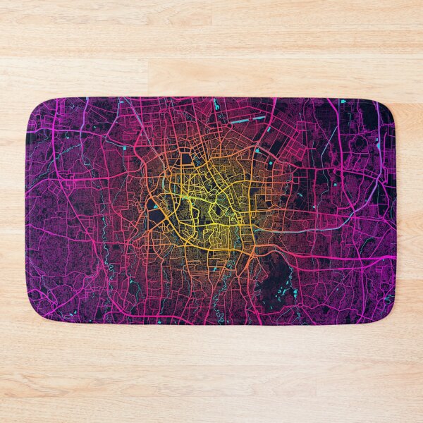 Item preview, Jakarta City Map of Indonesia - Neon designed and sold by deMAP.