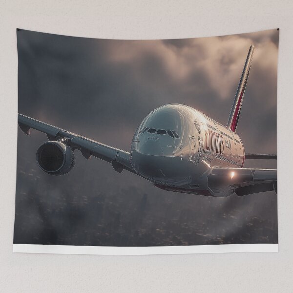 Artikelvorschau, Mit dem Fahrwerksgehäuse des Emirates A380-Flugzeugs entworfen und verkauft von Skyframe Aviation.
