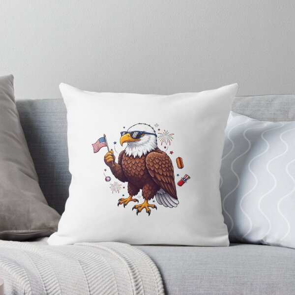 Item preview, eagly Funny Patriotic Bald Eagle Cartoon – USA designed and sold by Uglyandcute.