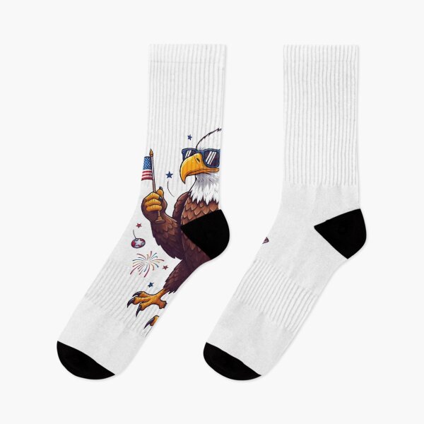 Item preview, eagly Funny Patriotic Bald Eagle Cartoon – USA designed and sold by Uglyandcute.