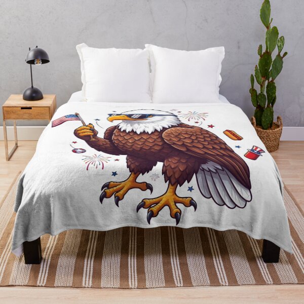 Item preview, eagly Funny Patriotic Bald Eagle Cartoon – USA designed and sold by Uglyandcute.
