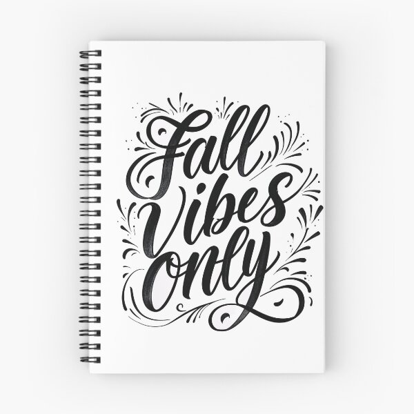 Item preview, Fall Vibes Only Typography Autumn Cozy Seasonal Script Lettering Design designed and sold by CreativeVisionsHub.