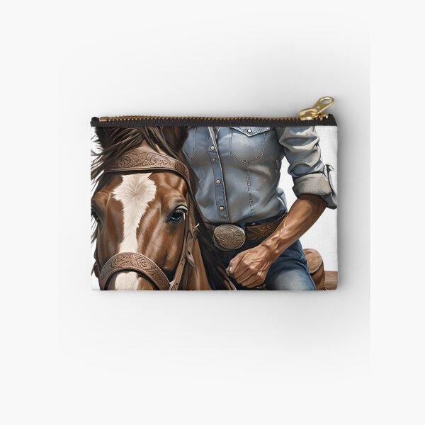 Item preview, Western Cowgirl Riding Horse – Rustic Country Lifestyle Art designed and sold by TeesOcean.