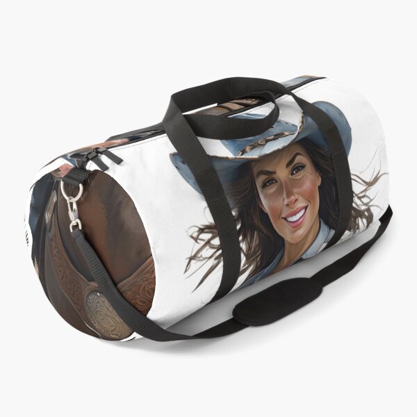 Item preview, Western Cowgirl Riding Horse – Rustic Country Lifestyle Art designed and sold by TeesOcean.
