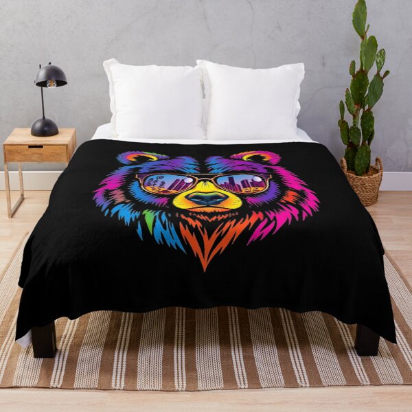 Item preview, Trendy Sunglasses Bear – Vibrant Wildlife Art Graphic T-Shirt ?? designed and sold by AI-volution.