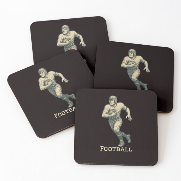 Item preview, Retro Style Football Player Illustration designed and sold by Rue Design Company.
