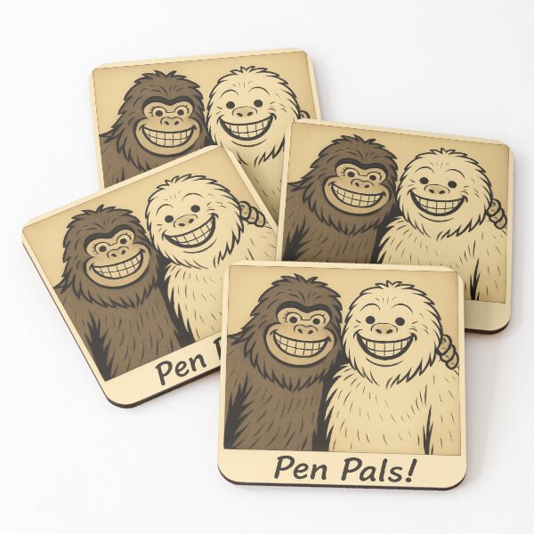 Item preview, Bigfoot Yeti Pen Pals designed and sold by TimTurtle.