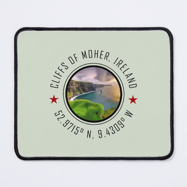 Item preview, Cliffs of Moher Ireland Travel Poster – Coastal Landscape & Atlantic Views World Travel Art designed and sold by CustomTravelArt.