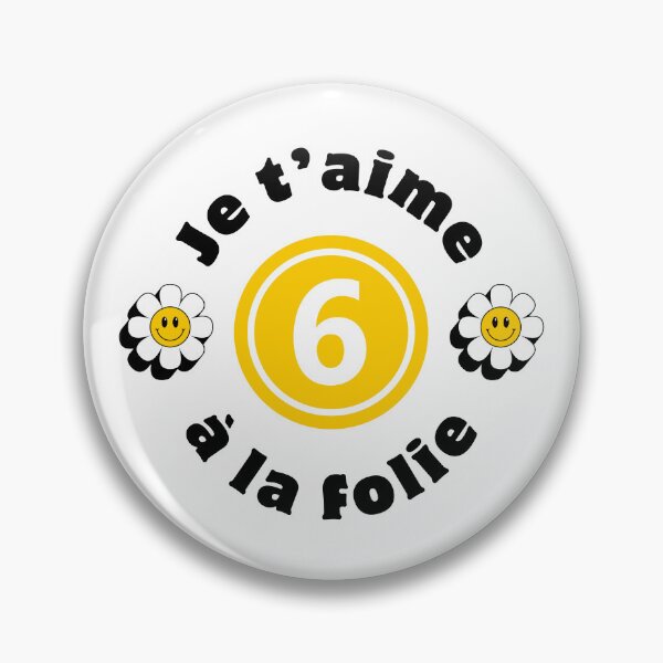 Aperçu de l'œuvre 6 ANS - JE T'AIME FOLLEMENT - FILLE créée et vendue par Pourtonanniv.
