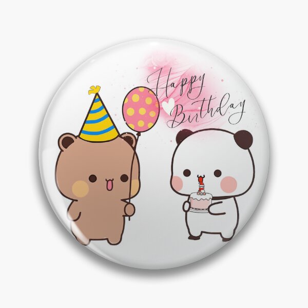 Item preview, Happy BirthDay Bubu Dudu Panda Bear And Brownie Bear True Love Couple 2026 designed and sold by OceanLiveArts.