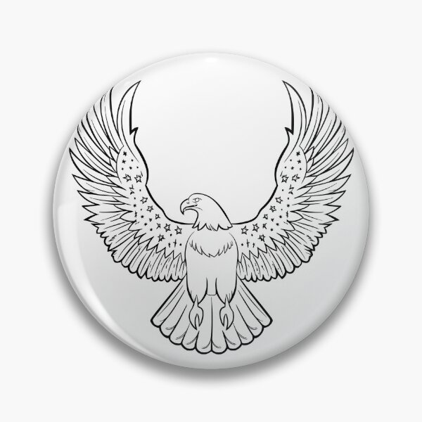 Item preview, eagly Funny Cartoon Eagle Line Art designed and sold by Uglyandcute.
