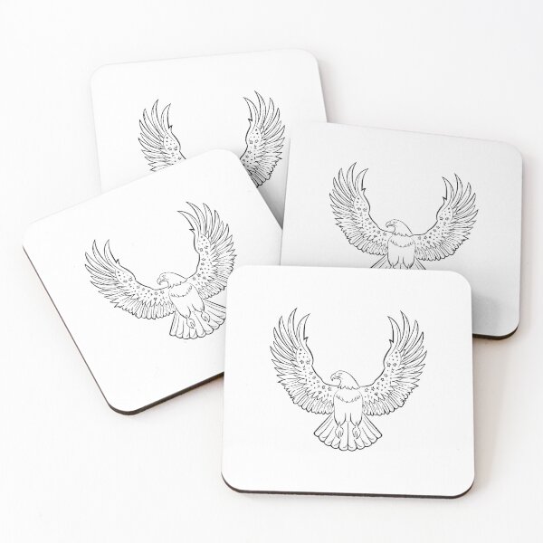 Item preview, eagly Funny Cartoon Eagle Line Art designed and sold by Uglyandcute.