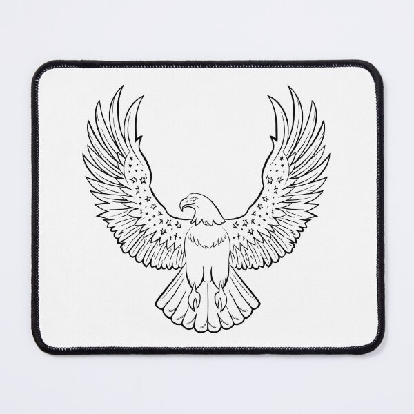 Item preview, eagly Funny Cartoon Eagle Line Art designed and sold by Uglyandcute.
