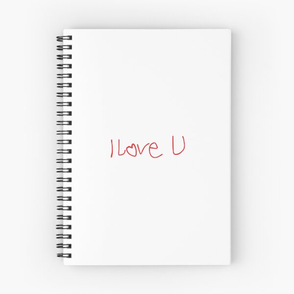 Item preview, kid hand writing i love u designed and sold by CallMyBluff.