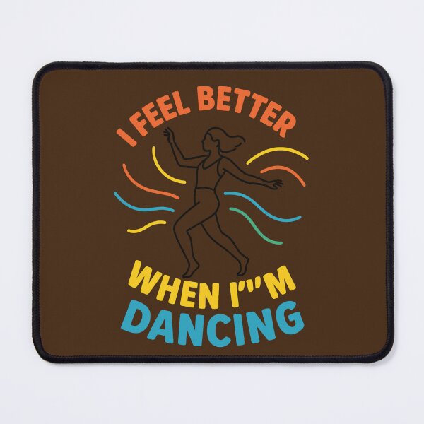 Item preview, I Feel Better When I’m Dancing – Colorful Retro Neon Dance Design designed and sold by FrameFlow.