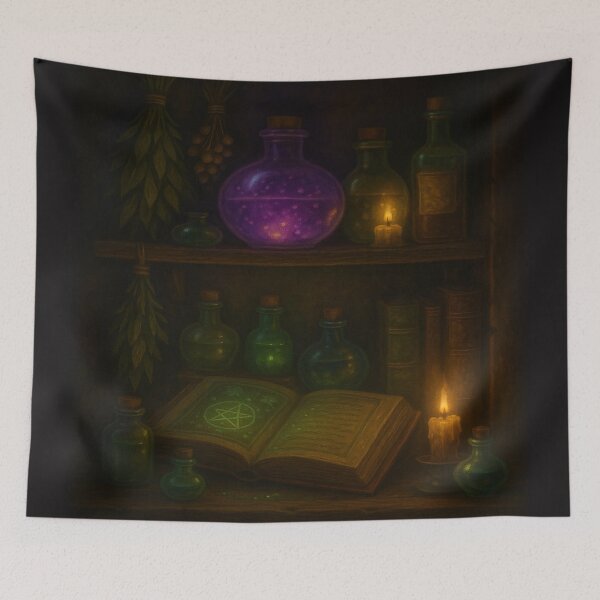 Item preview, The Tomekeeper’s Vigil • Monk Shelving Ancient Knowledge by Candlelight designed and sold by fairmaiden7.