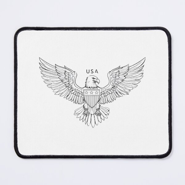 Item preview, eagly Funny Cartoon Eagle Line Art designed and sold by Uglyandcute.