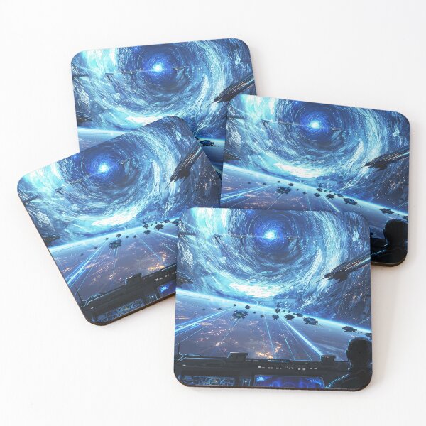 Item preview, Void March – Sci-Fi Space Armada and Wormhole Art designed and sold by QuantumDrift.