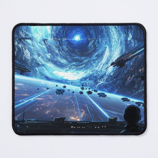 Item preview, Void March – Sci-Fi Space Armada and Wormhole Art designed and sold by QuantumDrift.