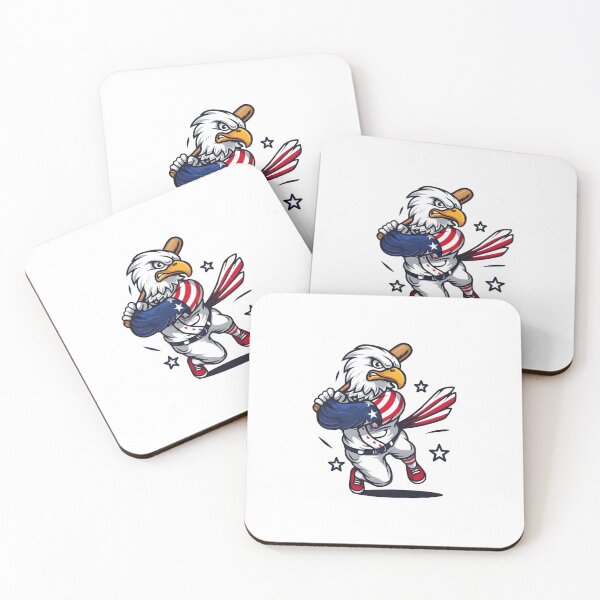Item preview, eagly Funny Bald Eagle Playing Baseball – Original Cartoon Design designed and sold by Uglyandcute.