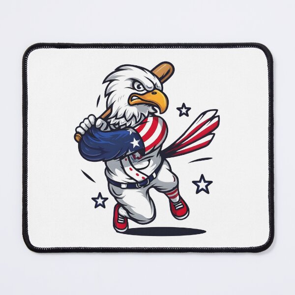 Item preview, eagly Funny Bald Eagle Playing Baseball – Original Cartoon Design designed and sold by Uglyandcute.
