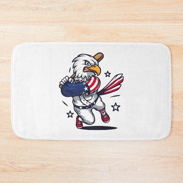 Item preview, eagly Funny Bald Eagle Playing Baseball – Original Cartoon Design designed and sold by Uglyandcute.