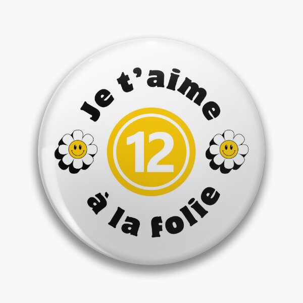 Aperçu de l'œuvre 12 ANS - JE T'AIME FOLLEMENT - FILLE créée et vendue par Pourtonanniv.