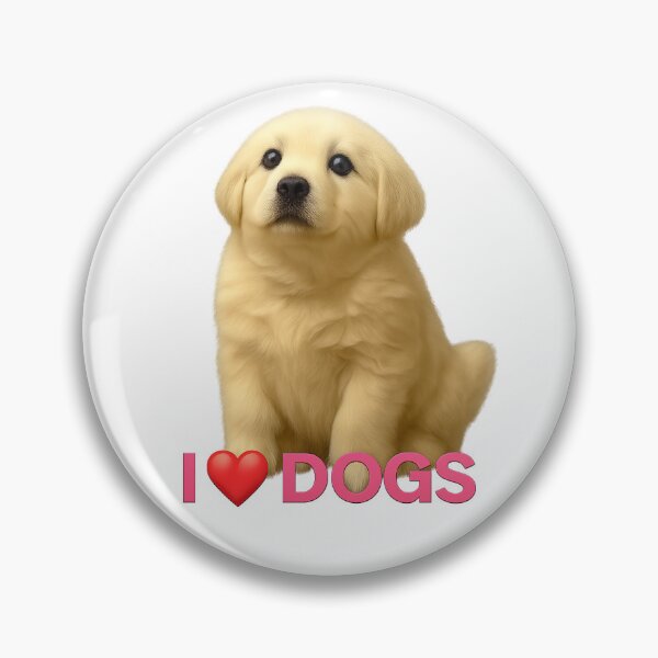 Artikelvorschau, Labrador-Welpe mit „I heart dogs“ als Logo entworfen und verkauft von Millsoria.