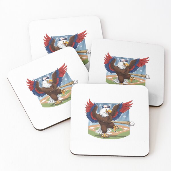 Item preview, eagly Funny Bald Eagle Playing Baseball – Original Cartoon Design designed and sold by Uglyandcute.