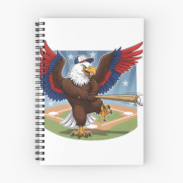 Item preview, eagly Funny Bald Eagle Playing Baseball – Original Cartoon Design designed and sold by Uglyandcute.