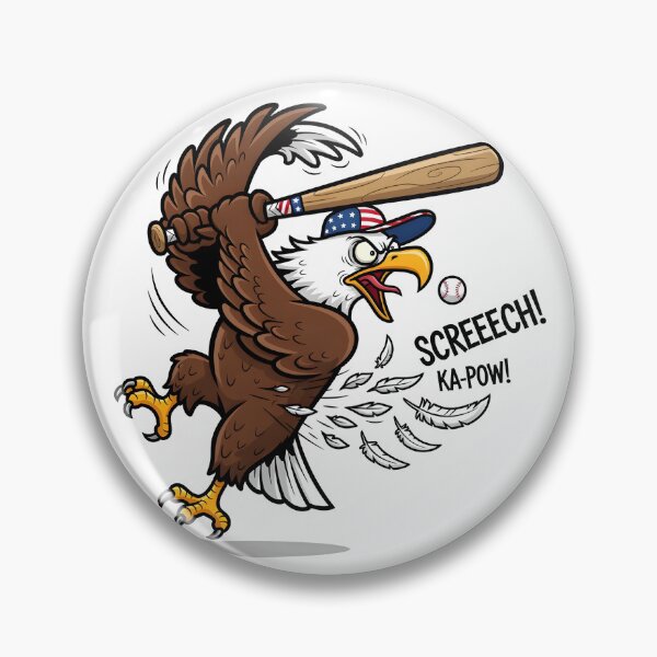 Item preview, eagly Epic Bald Eagle Baseball Swing – Funny Cartoon Meme designed and sold by Uglyandcute.