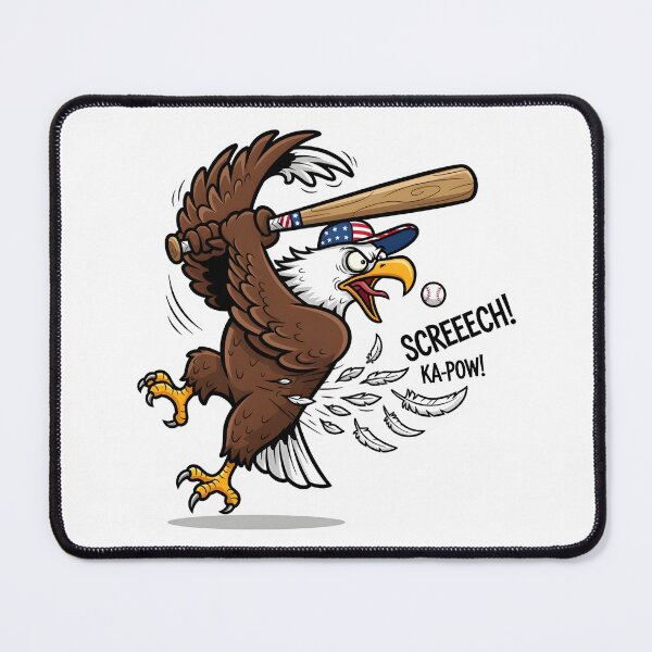 Item preview, eagly Epic Bald Eagle Baseball Swing – Funny Cartoon Meme designed and sold by Uglyandcute.