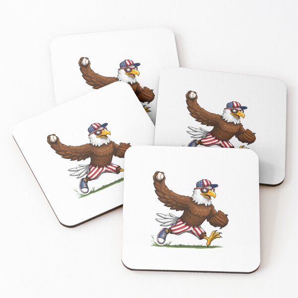 Item preview, eagly Chill Bald Eagle Pitching Baseball designed and sold by Uglyandcute.