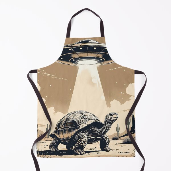 Item preview, Tortoise and UFO – Vintage Sci-Fi Illustration designed and sold by Dino-Lune.