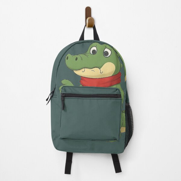 Item preview, Cute Green Crocodile Wearing Red Scarf Cartoon Illustration designed and sold by E-SarnEdge.