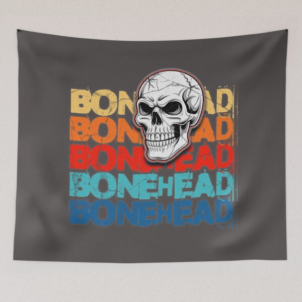 Item preview, BONEHEAD – Bold Skull Graphic for Halloween & Streetwear designed and sold by LunaSpellStudio.