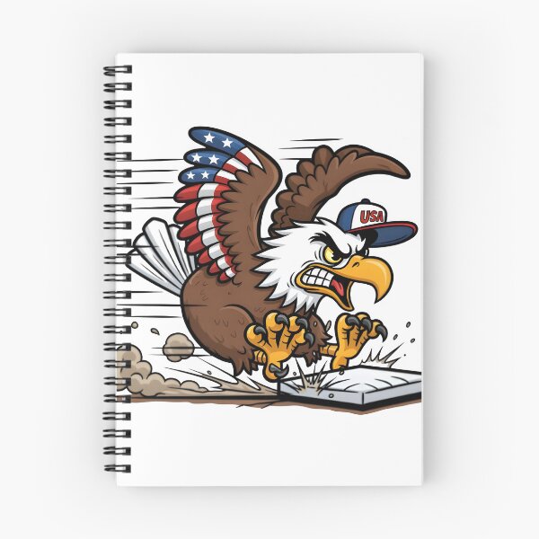 Item preview, eagly Angry Bald Eagle Sliding into Base designed and sold by Uglyandcute.