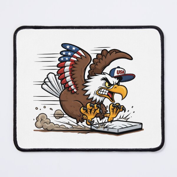 Item preview, eagly Angry Bald Eagle Sliding into Base designed and sold by Uglyandcute.